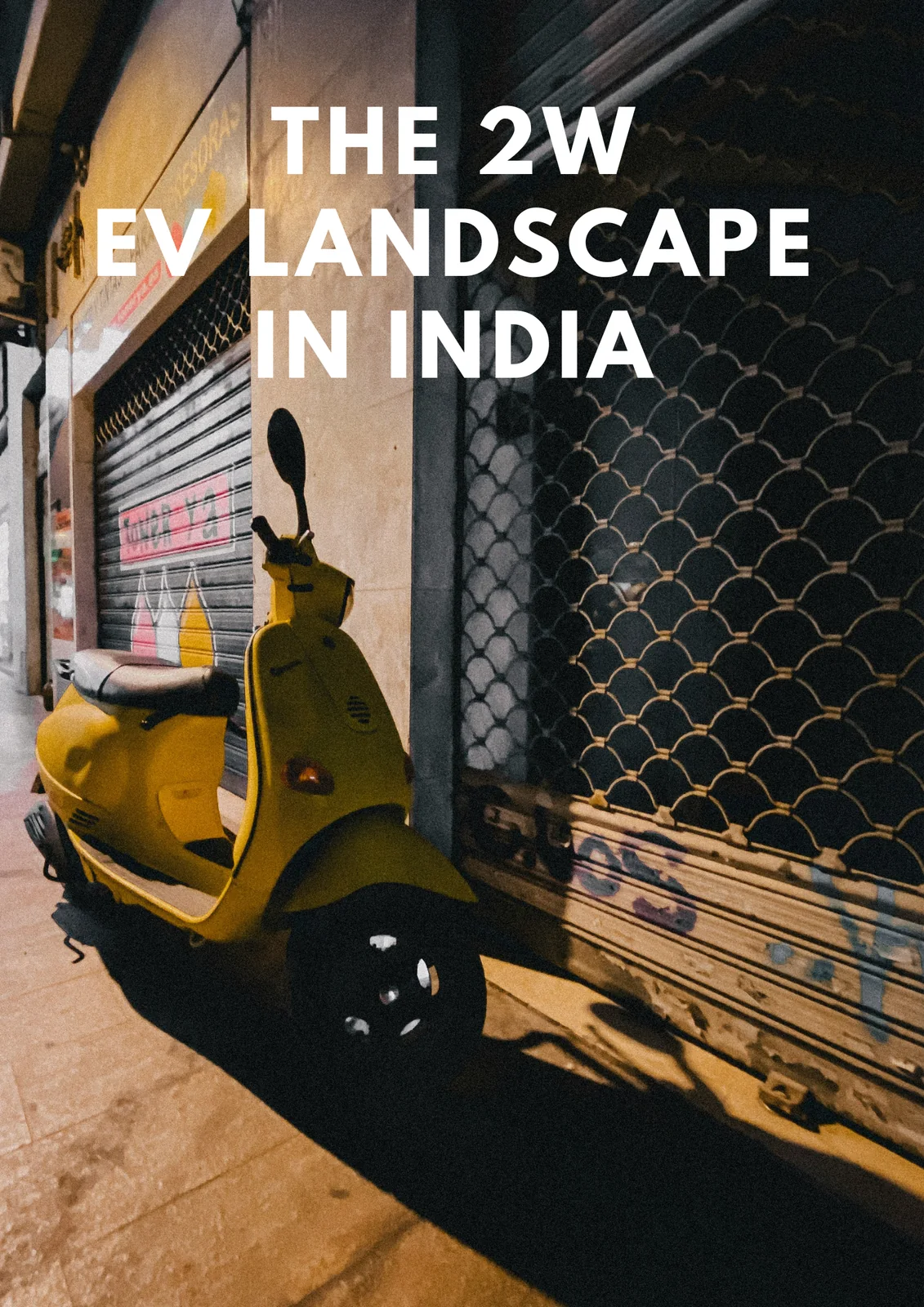 The 2W EV Landscape in India report cover